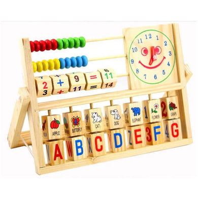 Wooden Abacus and Clock